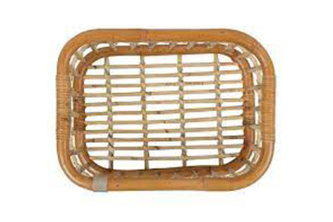 BASKET REAR GREEN LIFE RATTAN L 30L