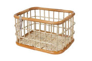 BASKET REAR GREEN LIFE RATTAN L 30L